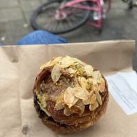 Blueberry and pistachio cruffin   at Saint-Jean in Amsterdam