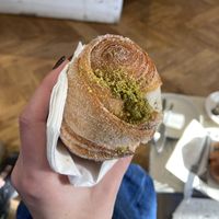 Pistachio cruffin  at Saint-Jean in Amsterdam