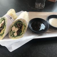 Vegan shitake tofu burrito   at Koya in Penticton