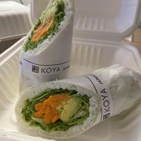 Yam & Avacado Sushi Burrito, made to be gluten free.   at Koya in Penticton