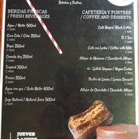 Menu at El Hornito in Uvita