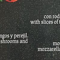 Menu at El Hornito in Uvita