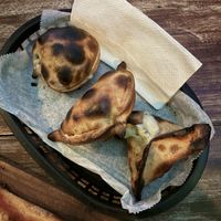 Toasty empanadas   at El Hornito in Uvita