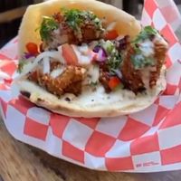 Falafel sandwich!!! at Mayita Mamita in Tulum