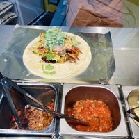Making my burrito  at UMEYA KITCHEN ウメヤキッチン in Yokohama