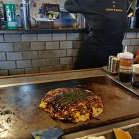 Vegan Mochi and Corn Okonomiyaki at Gion Tanto - 祇園たんと in Kyoto