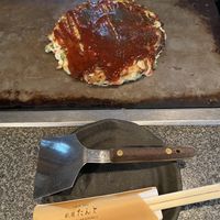 Soy meat okonomiyaki   at Gion Tanto - 祇園たんと in Kyoto