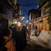 The queue at Gion Tanto - 祇園たんと in Kyoto