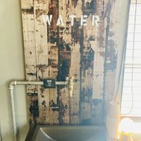 Water bottle refilling station ❤️  at School Bus Coffee Stop in Kyoto