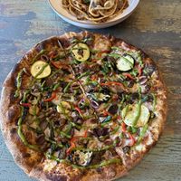 Bucatini Bolognese & pizza! Tasty!     at Terra Kitchen in Redmond