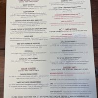 menu  #Veganuary at Cultured Kindness Vegan Cheese Shop in Portland