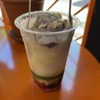 the awesome “halo-halo” icy dessert!  at Cultured Kindness Vegan Cheese Shop in Portland