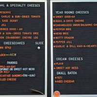 menu at Cultured Kindness Vegan Cheese Shop in Portland