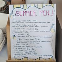 Summer menu at Tasters in Limassol