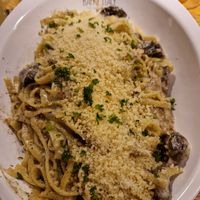 Pasta vegan tartufo di pollo at Happy Italy in Schiedam