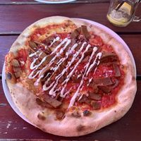 vegan pizza döner  at Happy Italy  in Tilburg