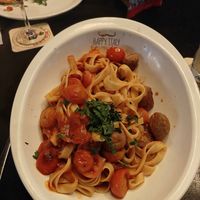 Vegan meatballs pasta at Happy Italy  in Tilburg