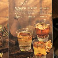 Menu  at CHAM in Hanoi