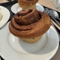 Vegan cinnamon rolls  at Red Coat Cafe in Edinburgh