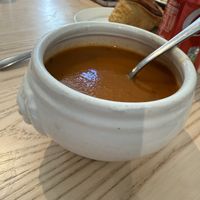 Tomato soupp  at Red Coat Cafe in Edinburgh