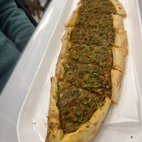Vegan pide  at Çinili Taş Fırın in Istanbul