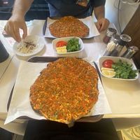 Vegan Lahmacun  at Çinili Taş Fırın in Istanbul