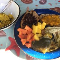 Super yummy breakfasts!  at Volcan Laguna  in Santa Maria Del Oro