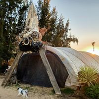 Tent at Global Tribe Biodynamic Ecovillage in Almonte