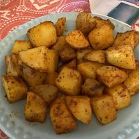 Side of potatoes at Turtle Bay Cafe and Bakery in Akumal