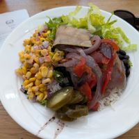 Vegan rice bowl at Mission Burrito in Oxford