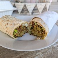 Falafel wrap.  at Stoked Food Truck in Kralendijk