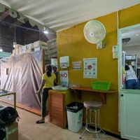 Shop and kitchen at Natura 2000 in Campeche
