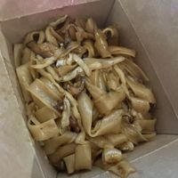 Shiitake wide rice noodles (Vegan)  at Stiks in Sarasota