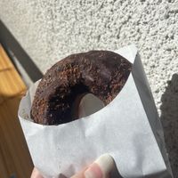 Old school chocolate donut 🍩   at Tokyo Vegan Bakes in Tokyo