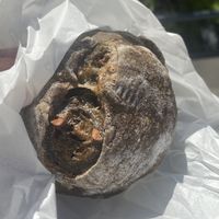 Hojicha (roasted green tea) espresso bread filled with pecans  at Tokyo Vegan Bakes in Tokyo