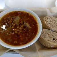 Quinoa lentil and cabbage soup at The Lunch Room in Ann Arbor
