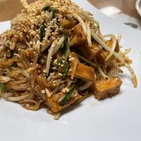 Vegan pad thai with tofu  at Suphan Thai Cuisine in Virginia Beach