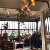 The restaurant inside  at De Pomp in Utrecht