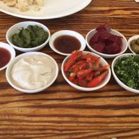 Salads at Bayit 77 in Amirim