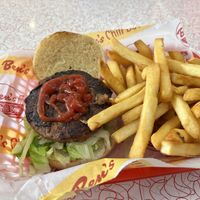 Beyond Burger with Fries   at Ben's Chili Bowl in Arlington