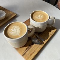 Speciality barista organic coffee with Oatly at Café Sao in Lisbon