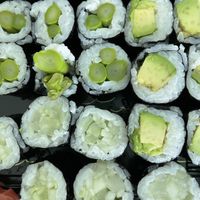 Sushi rolls (asparagus, avocado, and cucumber)  at Umai Sushi in Largo