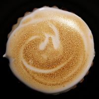 Incredible vegan Lemon Meringue Tart at Lazy Cow Bakery at Lazy Cow Bakery in Seattle