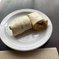 Breakfast burrito  at Lazy Cow Bakery in Seattle
