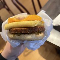 Breakfast sandwich   at Lazy Cow Bakery in Seattle