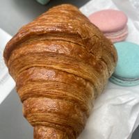 Plain croissant  at Lazy Cow Bakery in Seattle