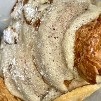 Almond croissant   at Lazy Cow Bakery in Seattle