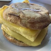 Breakfast sandwich  at Lazy Cow Bakery in Seattle