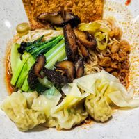 Wanton noodles, good at Li Jie's Kitchen 長春蔬食 in Central Singapore