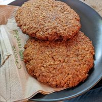 Vegan coconut and oat cookies at Cafe ROST in Winchester